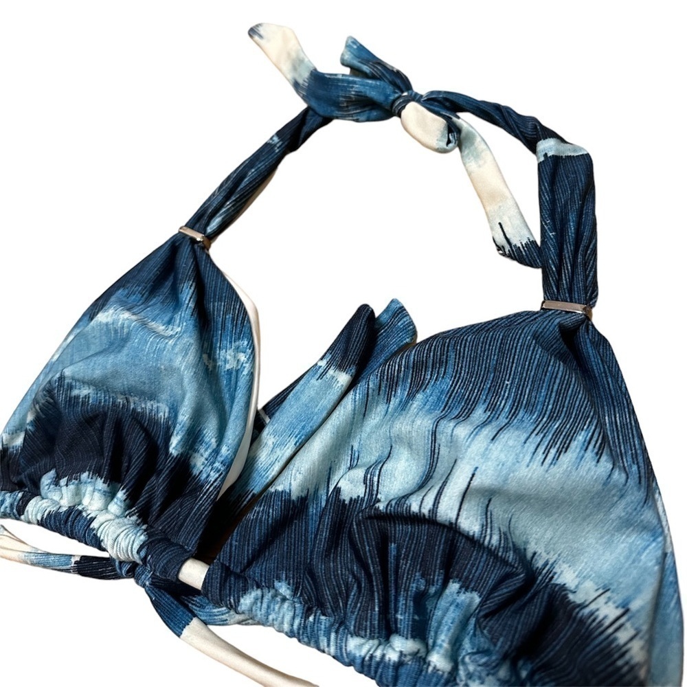 Lenny Niemeyer Blue and White Tie-Dye Bikini Set /Size Small - LKY x The Cove - Picture 4 of 9
